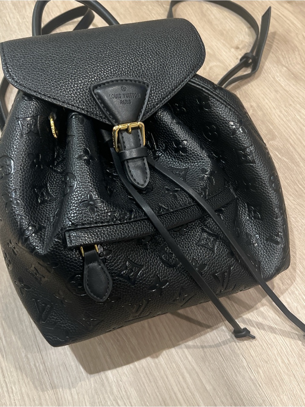 Black Monogram Empreinte Mini Backpack